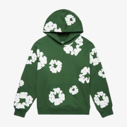 Denim Tears The Cotton Wreath Hoodie Green front