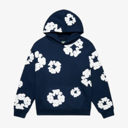 Denim Tears The Cotton Wreath Hoodie Navy front