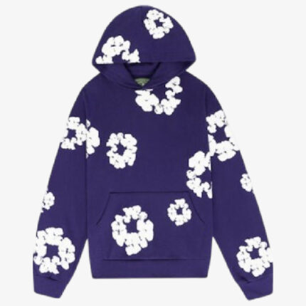 Denim Tears The Cotton Wreath Hoodie Purple front