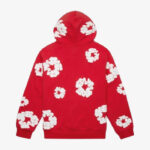 Denim Tears The Cotton Wreath Hoodie Red back