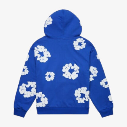 Denim Tears The Cotton Wreath Hoodie Royal Blue back