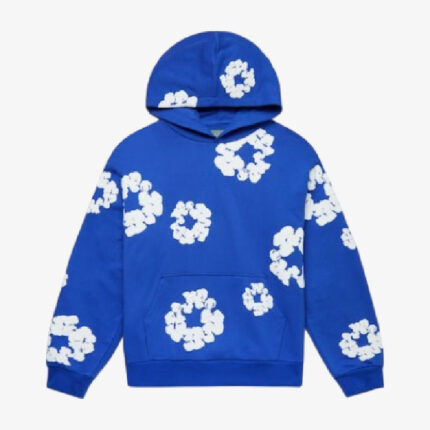 Denim Tears The Cotton Wreath Hoodie Royal Blue front