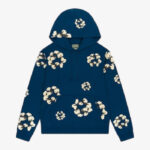 Denim Tears x CPFM Cactus Tears Wreath Hoodie Navy front